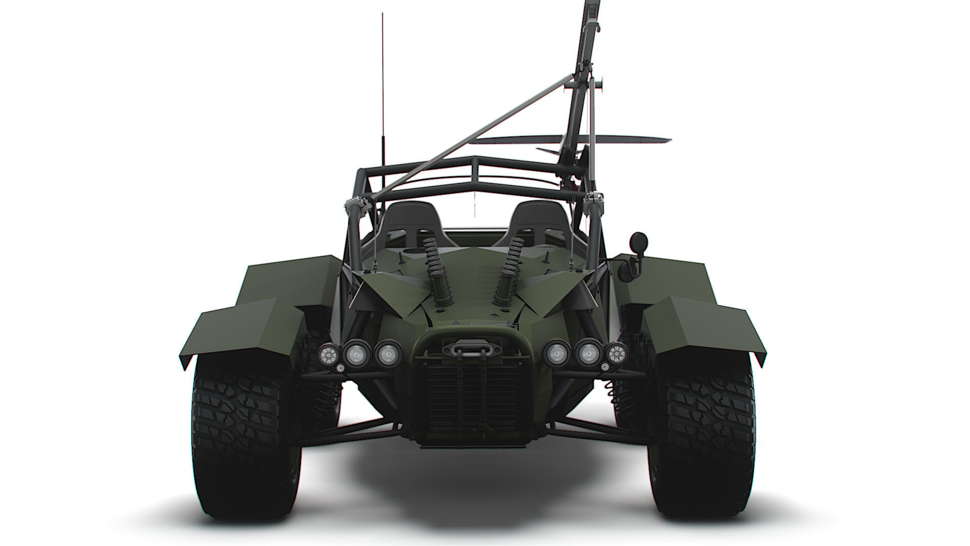 Generic Military Buggy UAV 2023 3D model_6