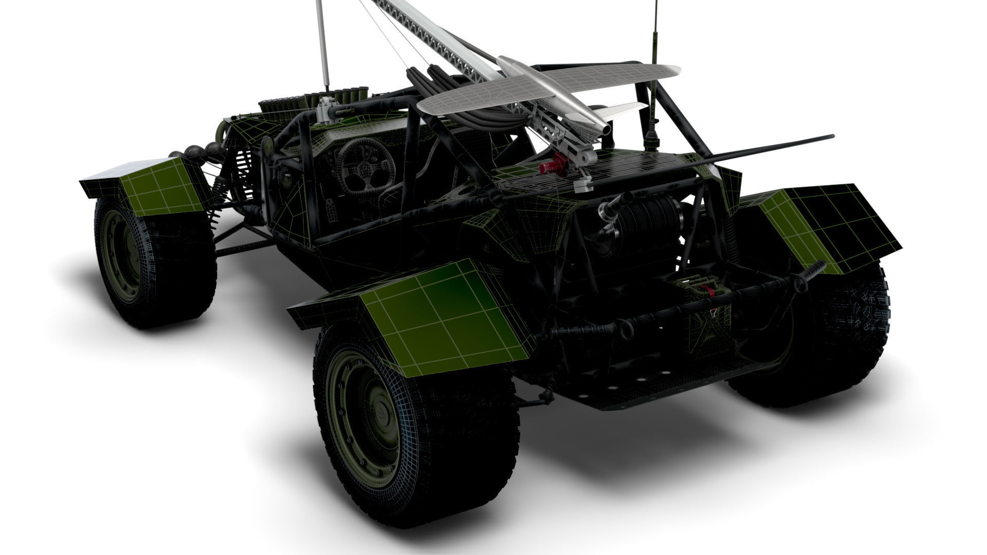 Generic Military Buggy UAV 2023 3D model_15