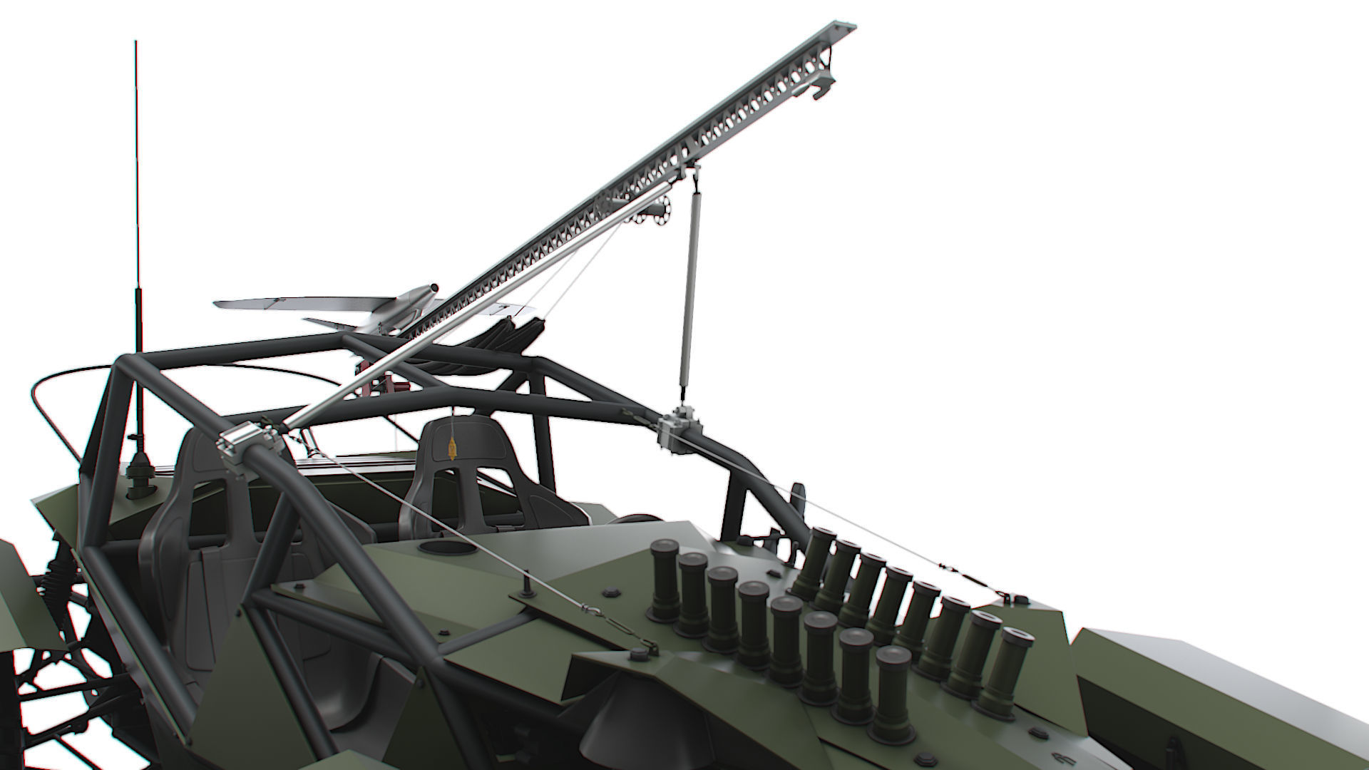 Generic Military Buggy UAV 2023 3D model_5