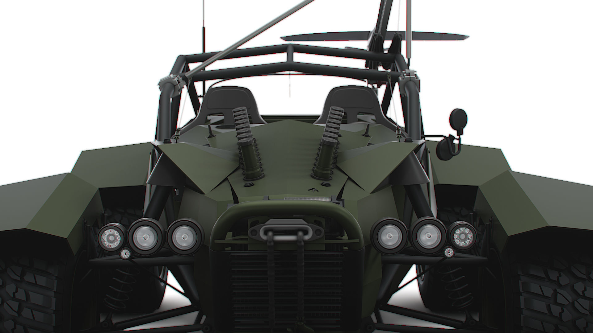 Generic Military Buggy UAV 2023 3D model_7