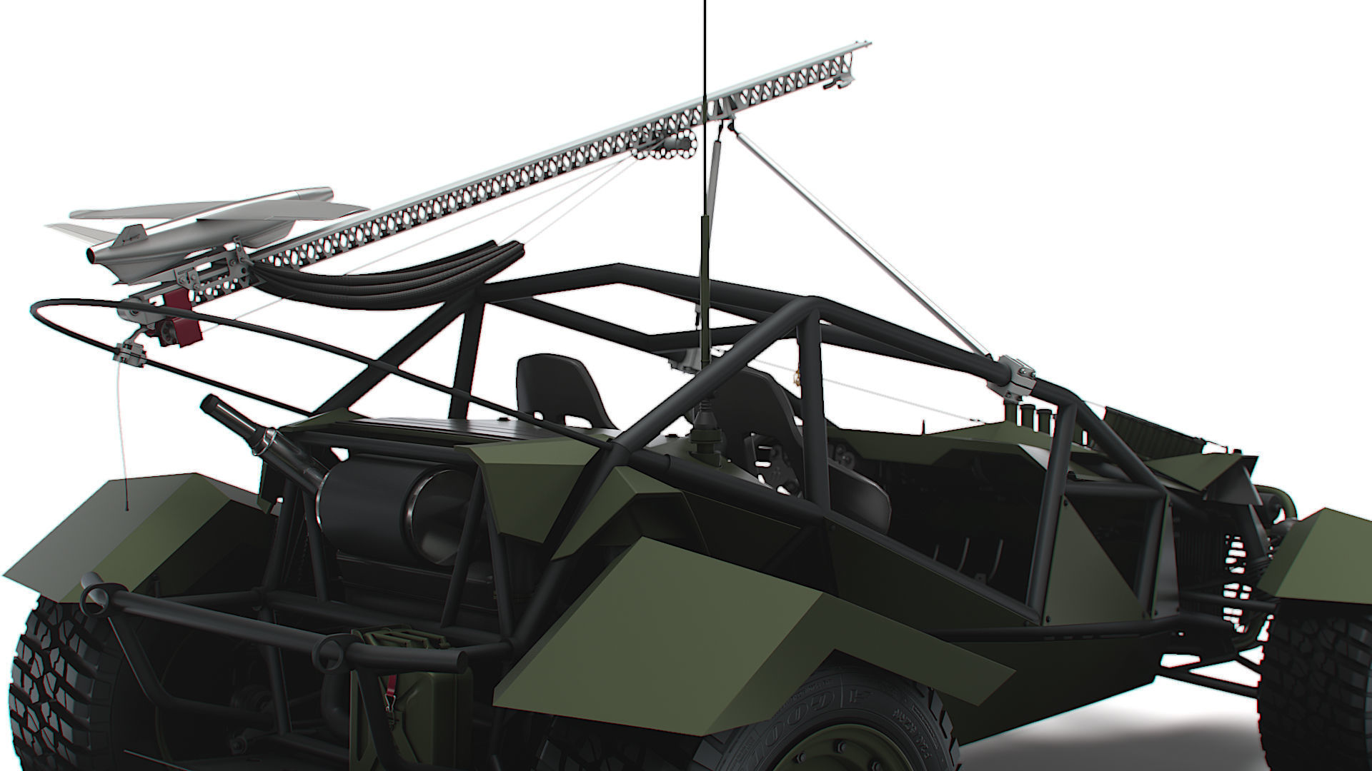Generic Military Buggy UAV 2023 3D model_11