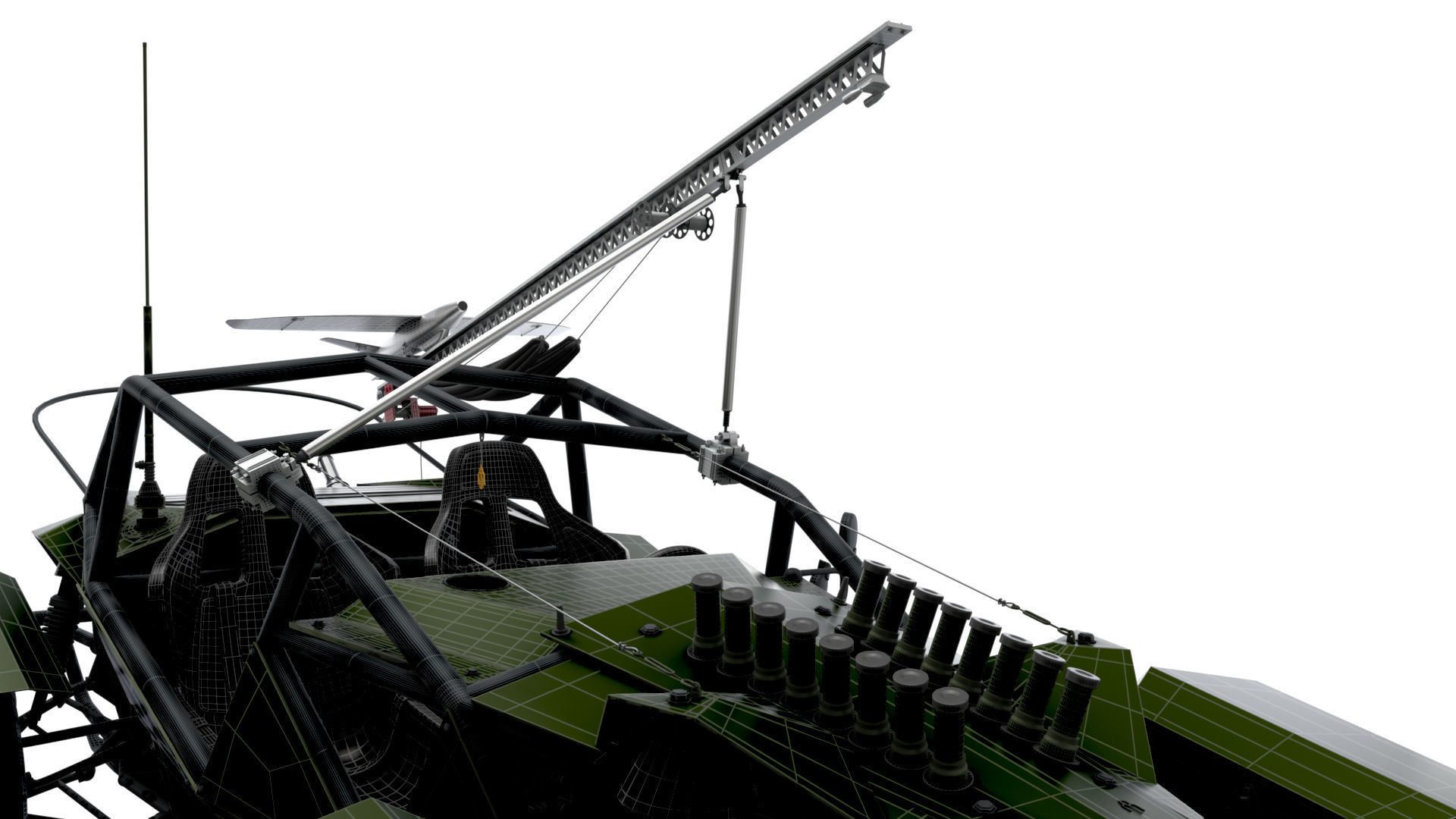 Generic Military Buggy UAV 2023 3D model_17