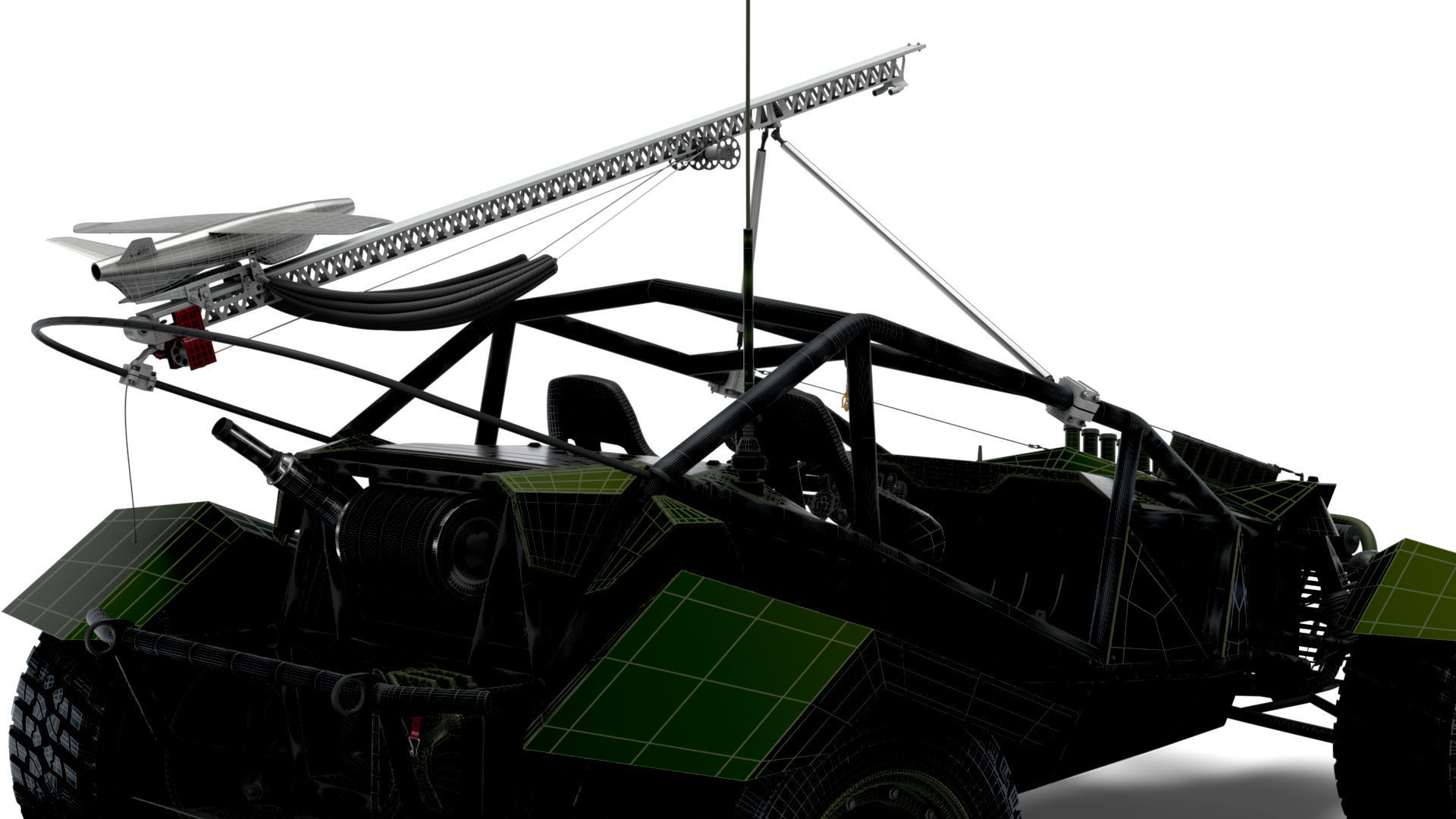 Generic Military Buggy UAV 2023 3D model_23