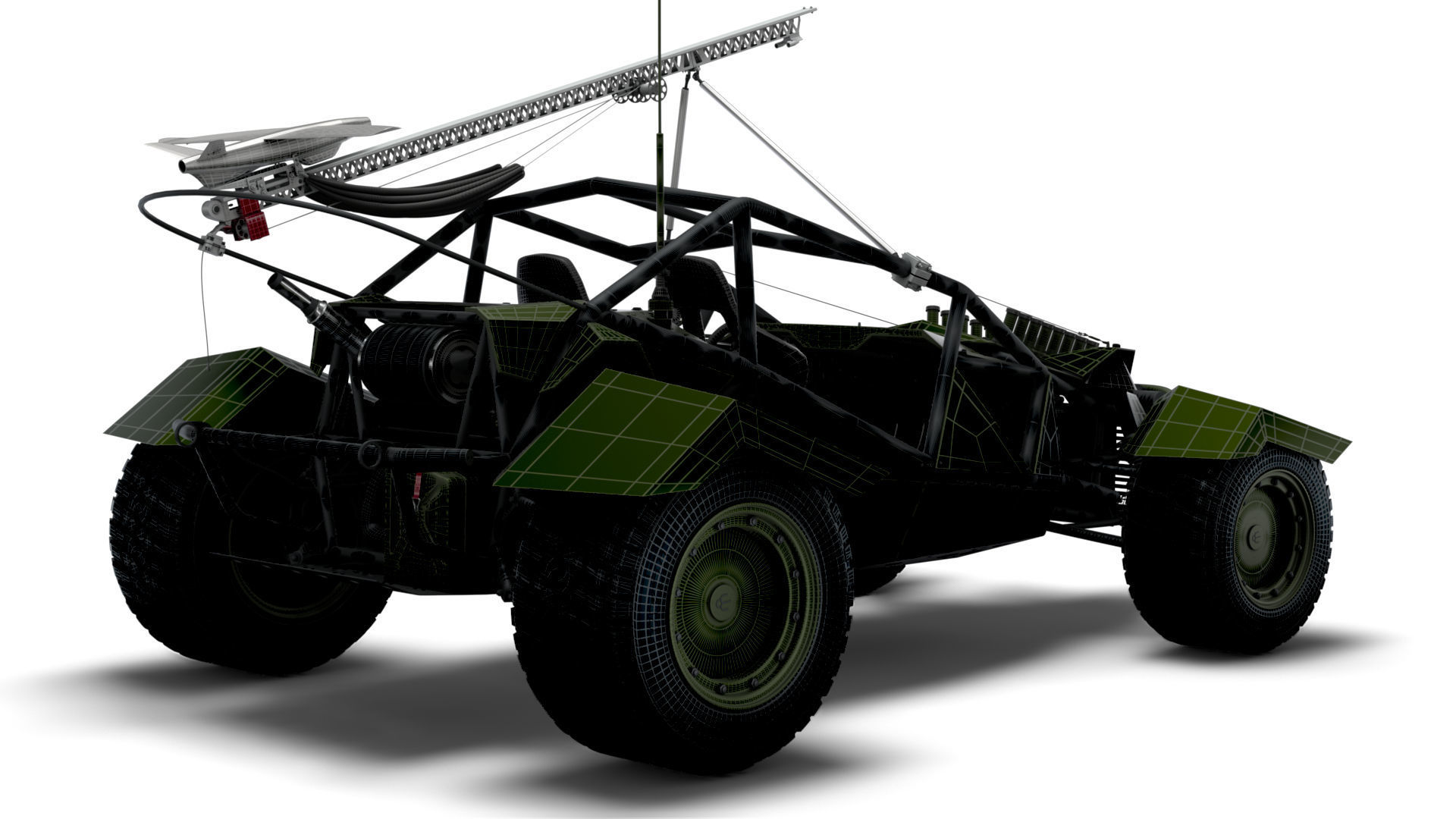 Generic Military Buggy UAV 2023 3D model_14