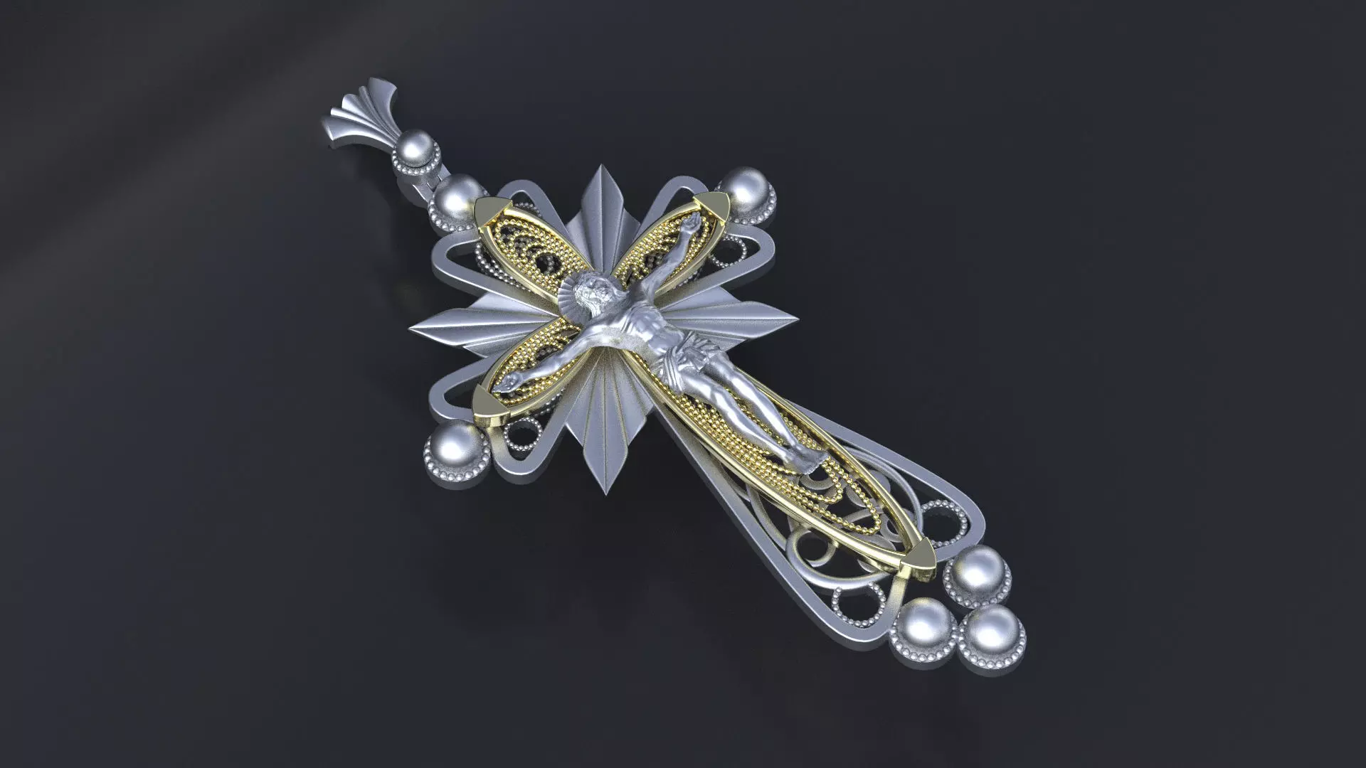 Orthodox cross with the image of Jesus cnc model or  3D print model_0