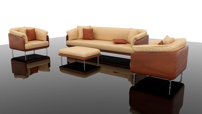 Italian Sofa 3D model 4