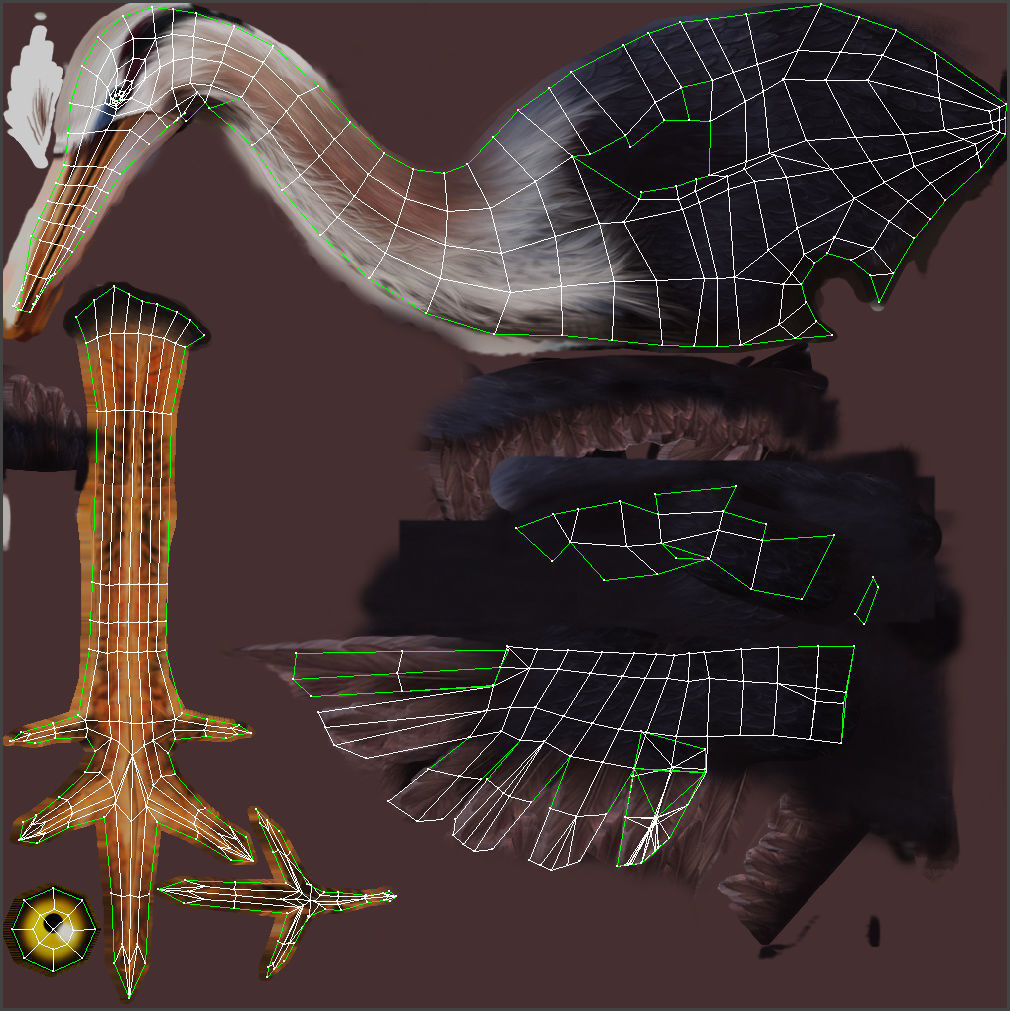 low-poly animated pelican pelecanus Low-poly 3D model_8