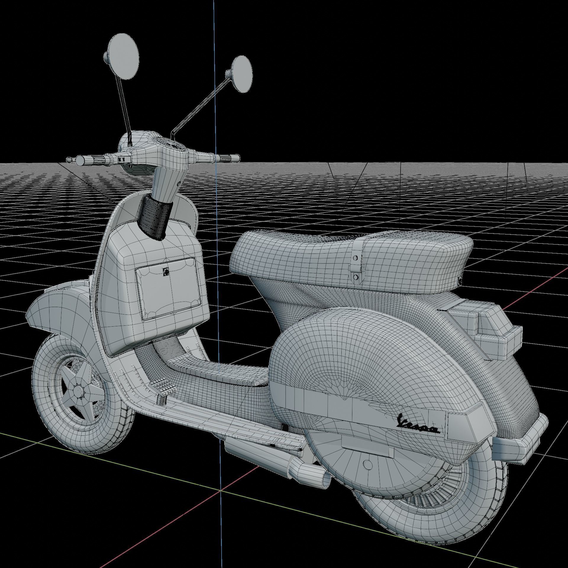 Vespa PX 150 3D model_6