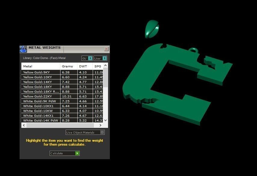 Model 928 C Crack Initial Letter Alphabet Pendant 3D print model_10