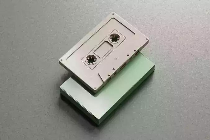 cassette tape and box