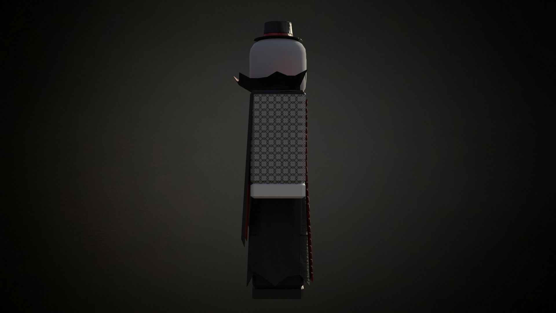 Roblox r15 female vampire morph model Low-poly 3D model_7