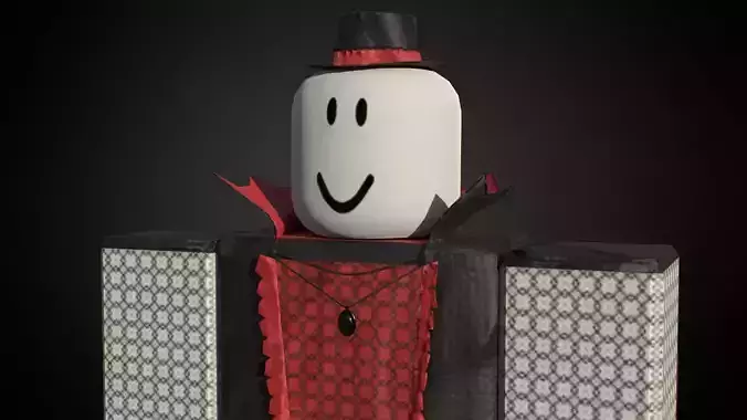 Roblox r15 female vampire morph model Low-poly 3D model
