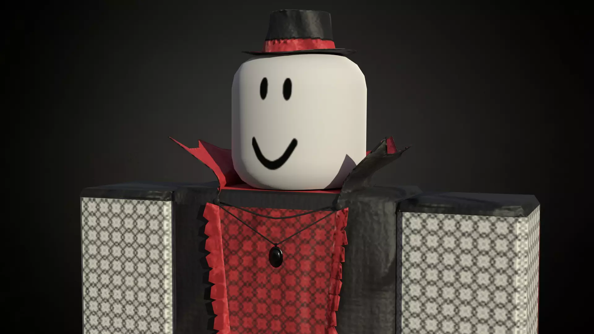 Roblox r15 female vampire morph model Low-poly 3D model_0