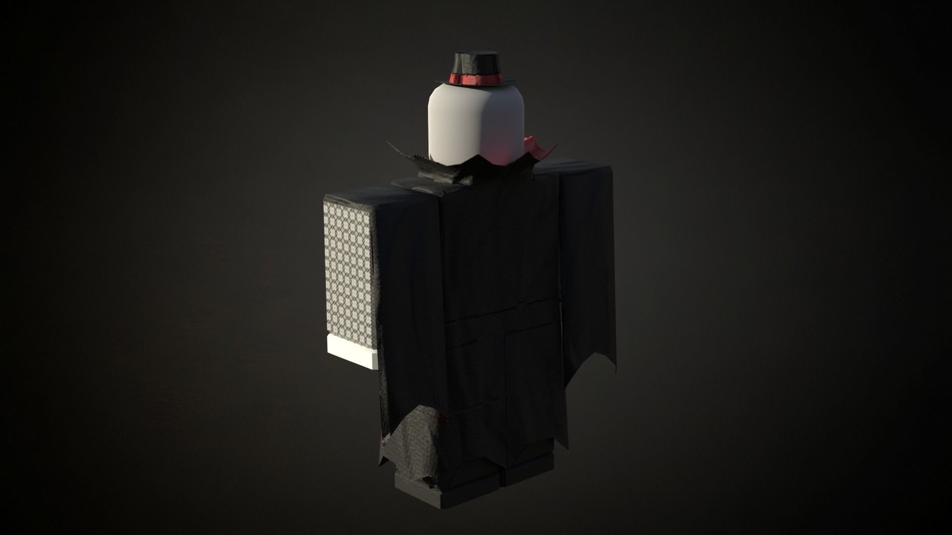 Roblox r15 female vampire morph model Low-poly 3D model_6