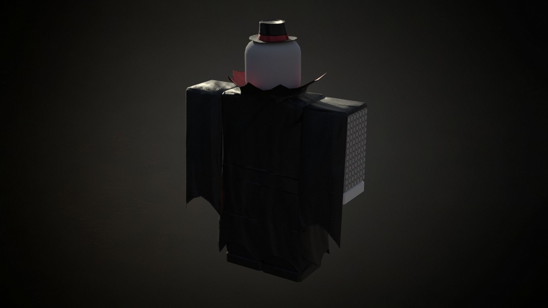 Roblox r15 female vampire morph model Low-poly 3D model_5