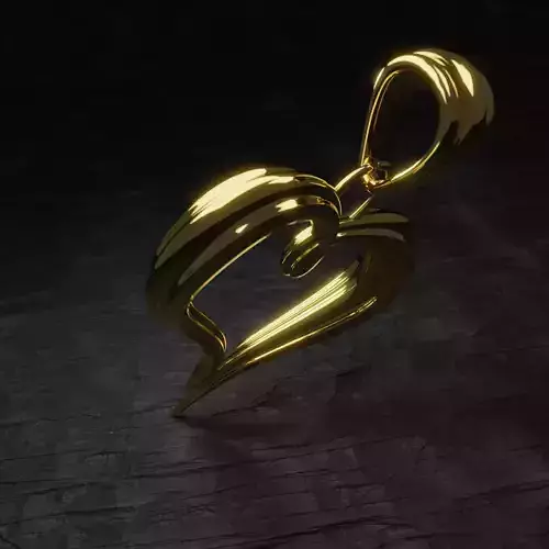 3D heart-shaped pendants Free 3D print model