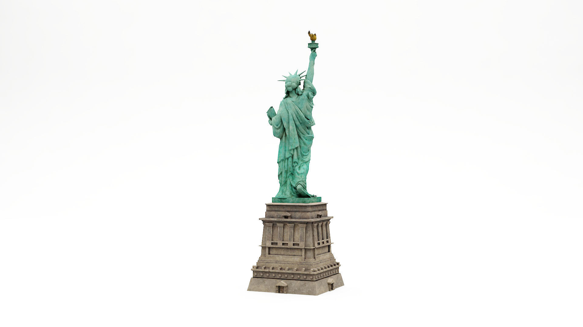 The Statue of Liberty 3D model_5