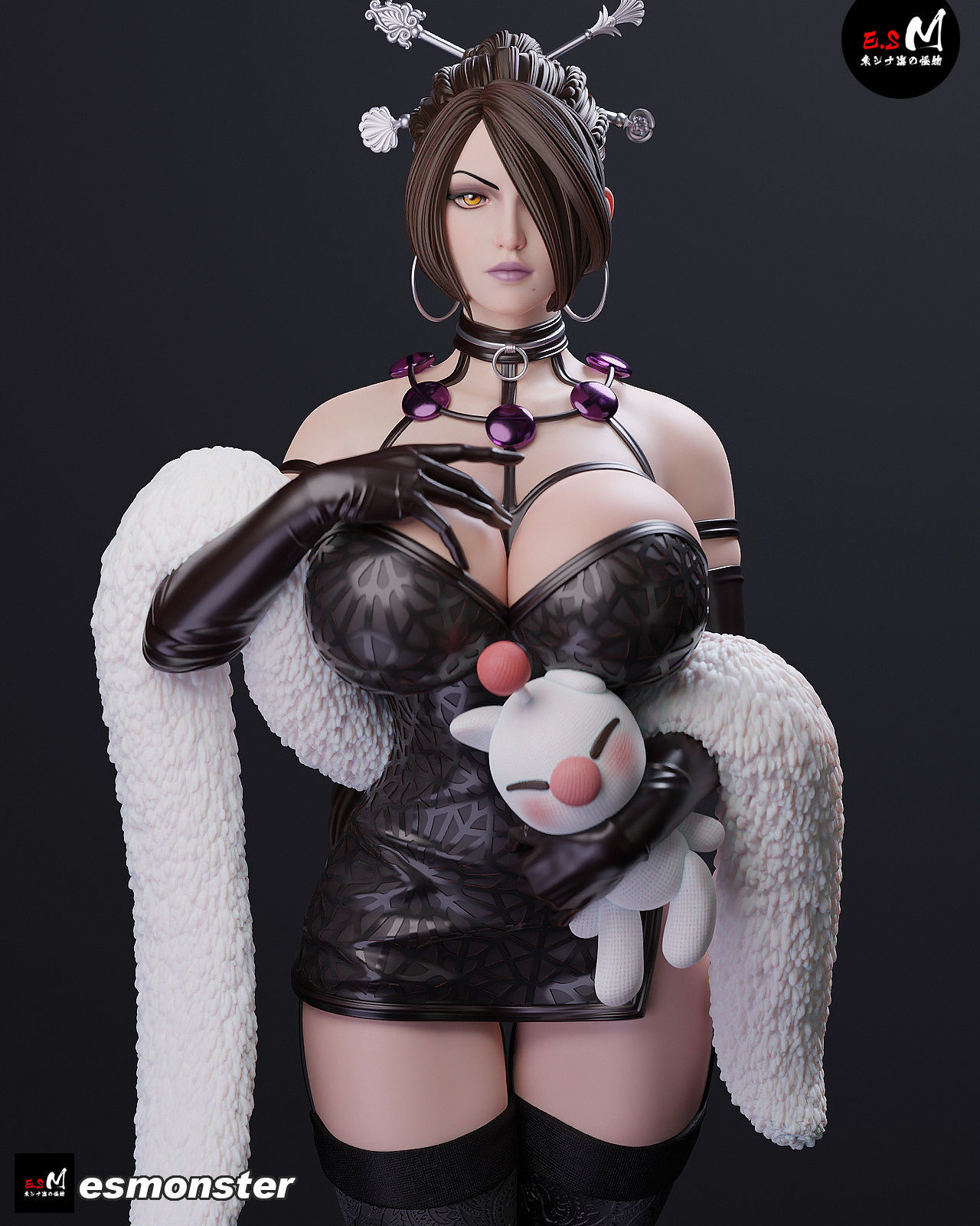 FINALFANTASY LULU 3D print model_33