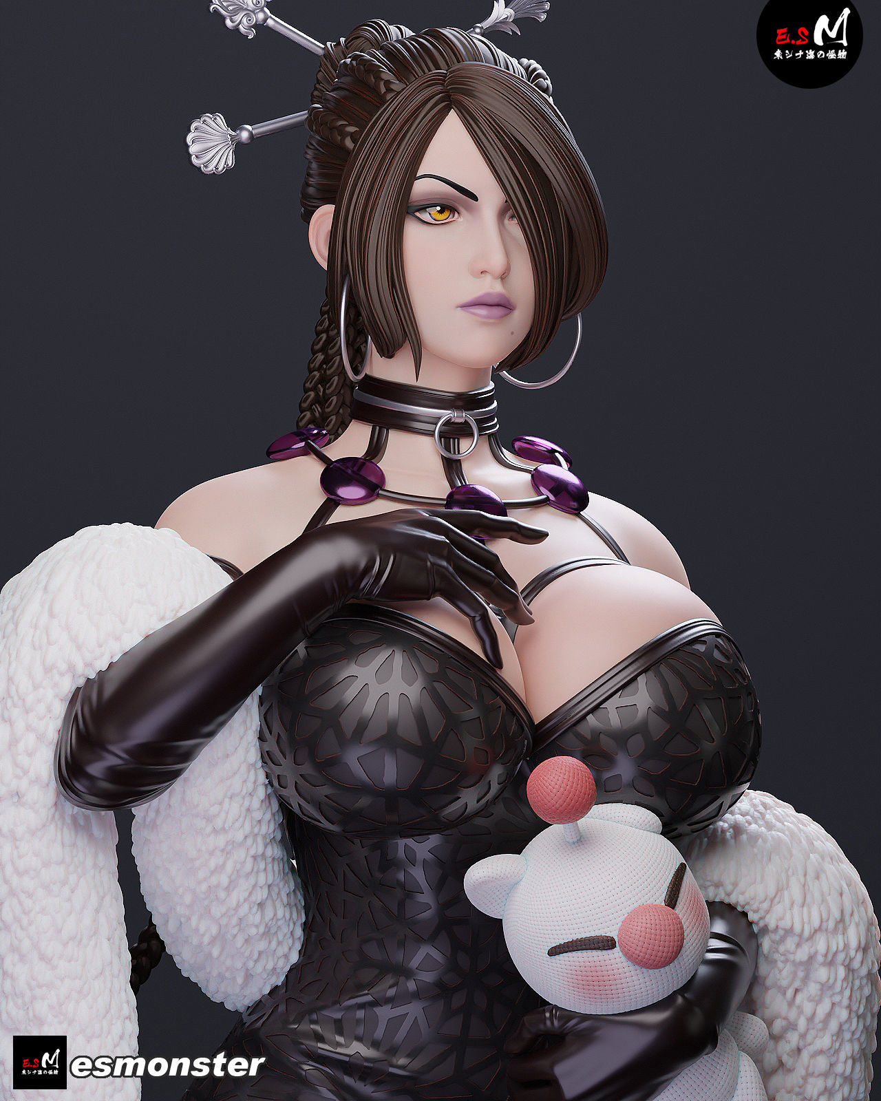FINALFANTASY LULU 3D print model_37