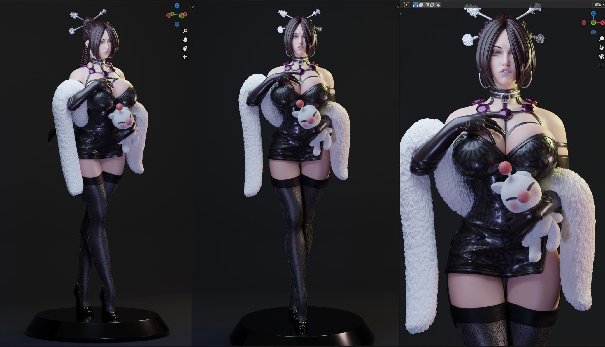 FINALFANTASY LULU 3D print model_22