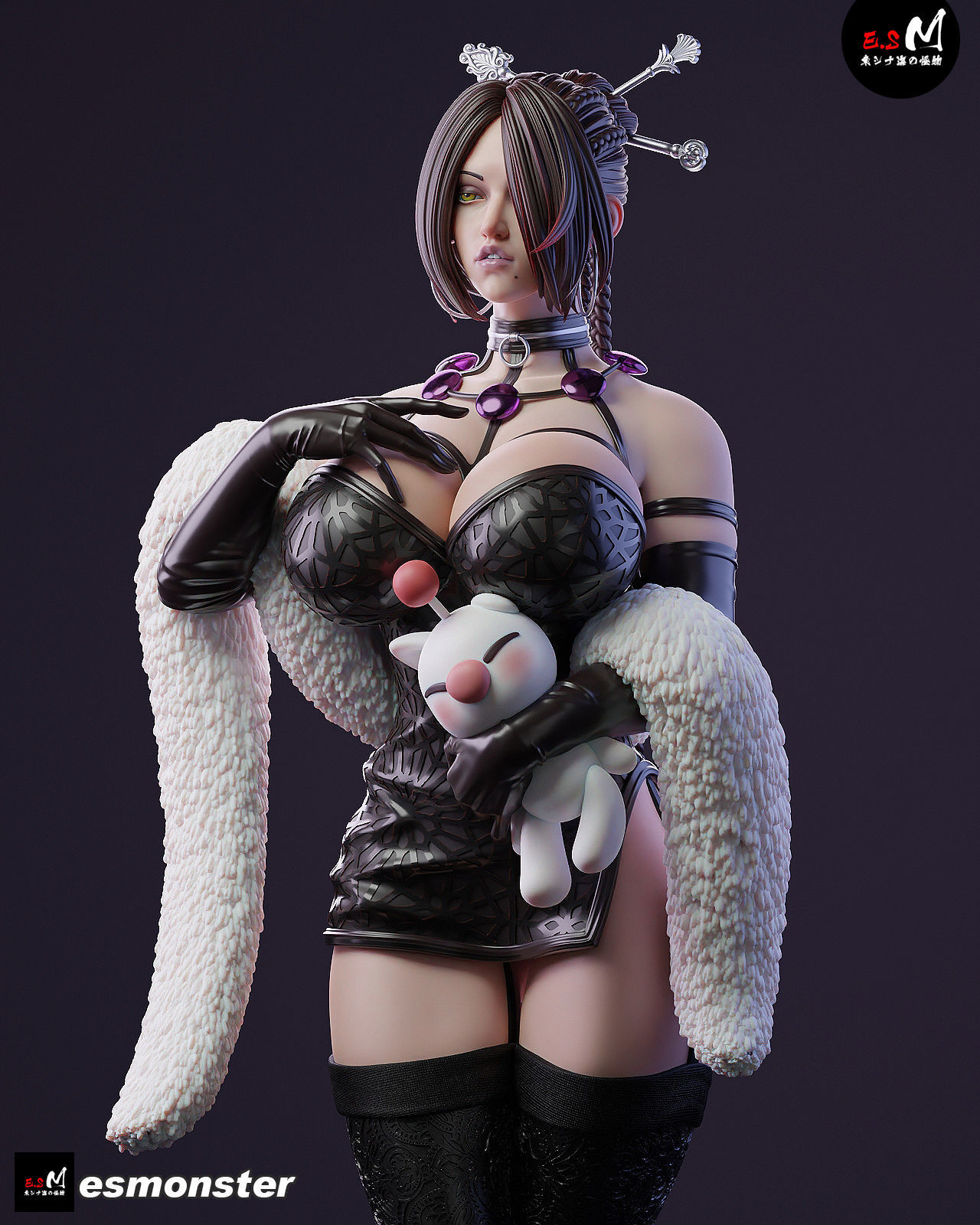 FINALFANTASY LULU 3D print model_23