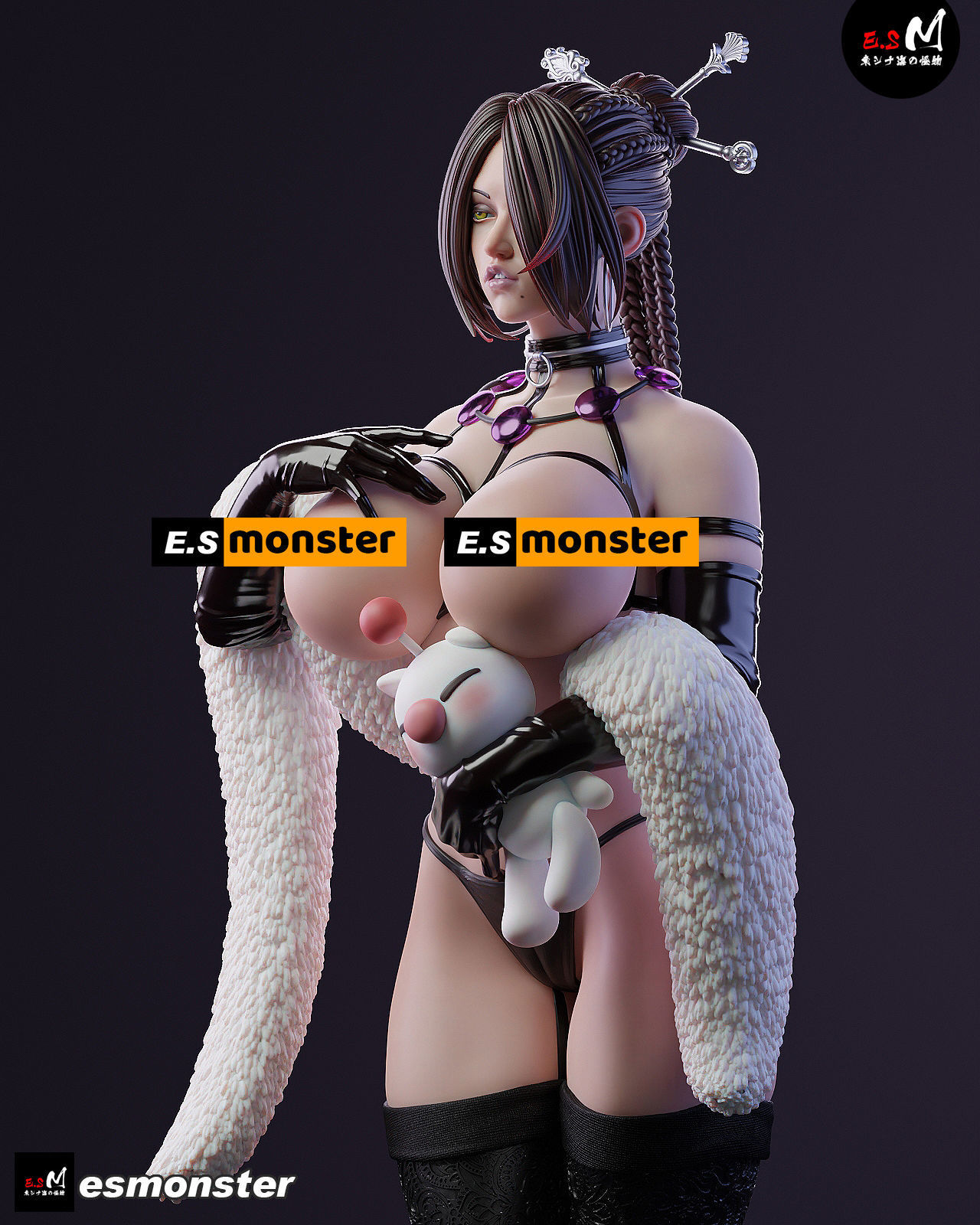 FINALFANTASY LULU 3D print model_3