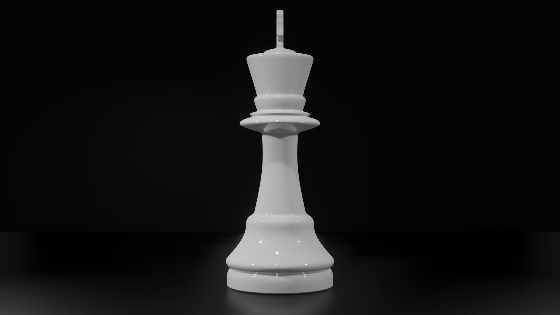 King White - made in Blender Low-poly 3D model_3