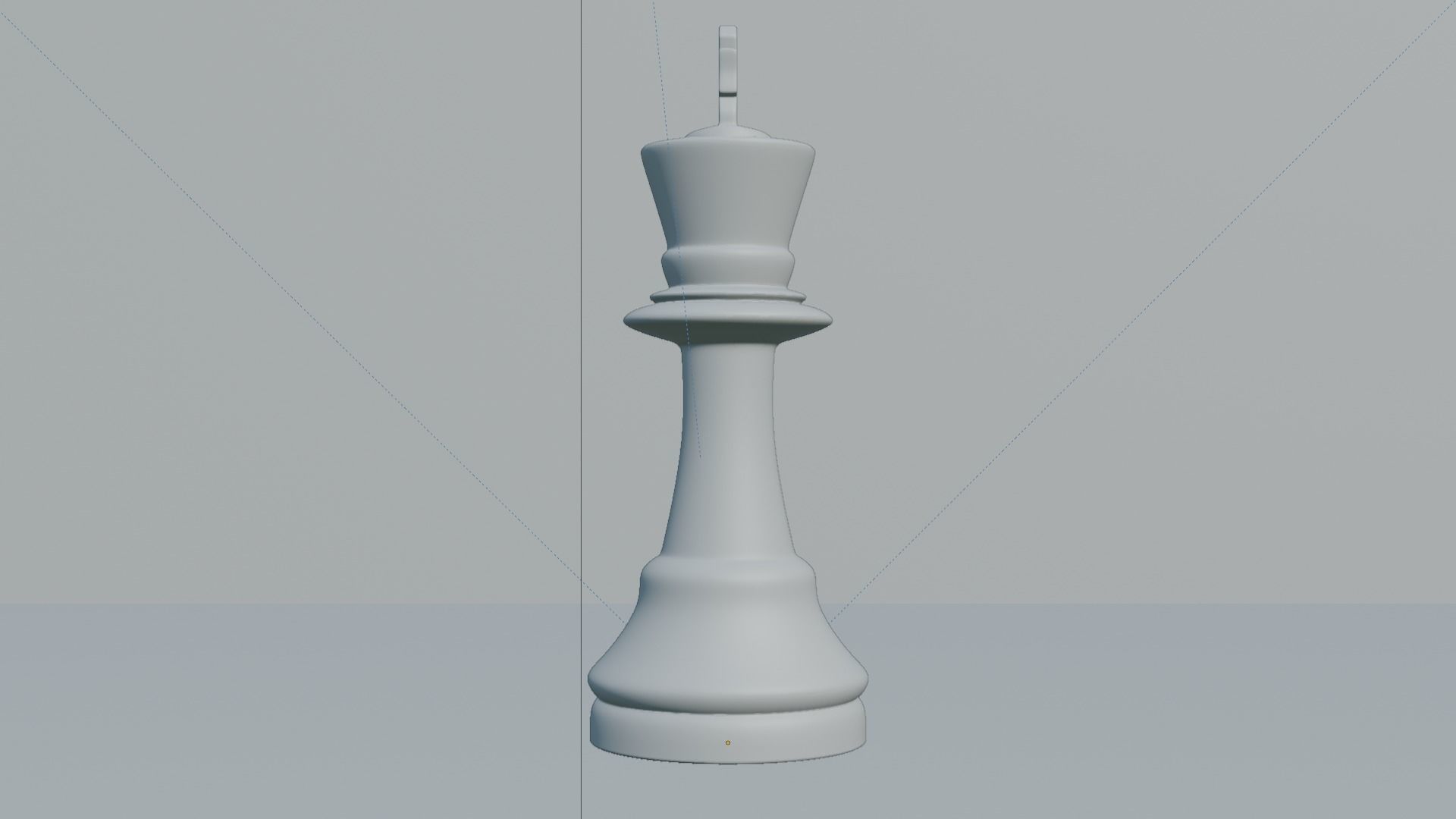 King White - made in Blender Low-poly 3D model_9