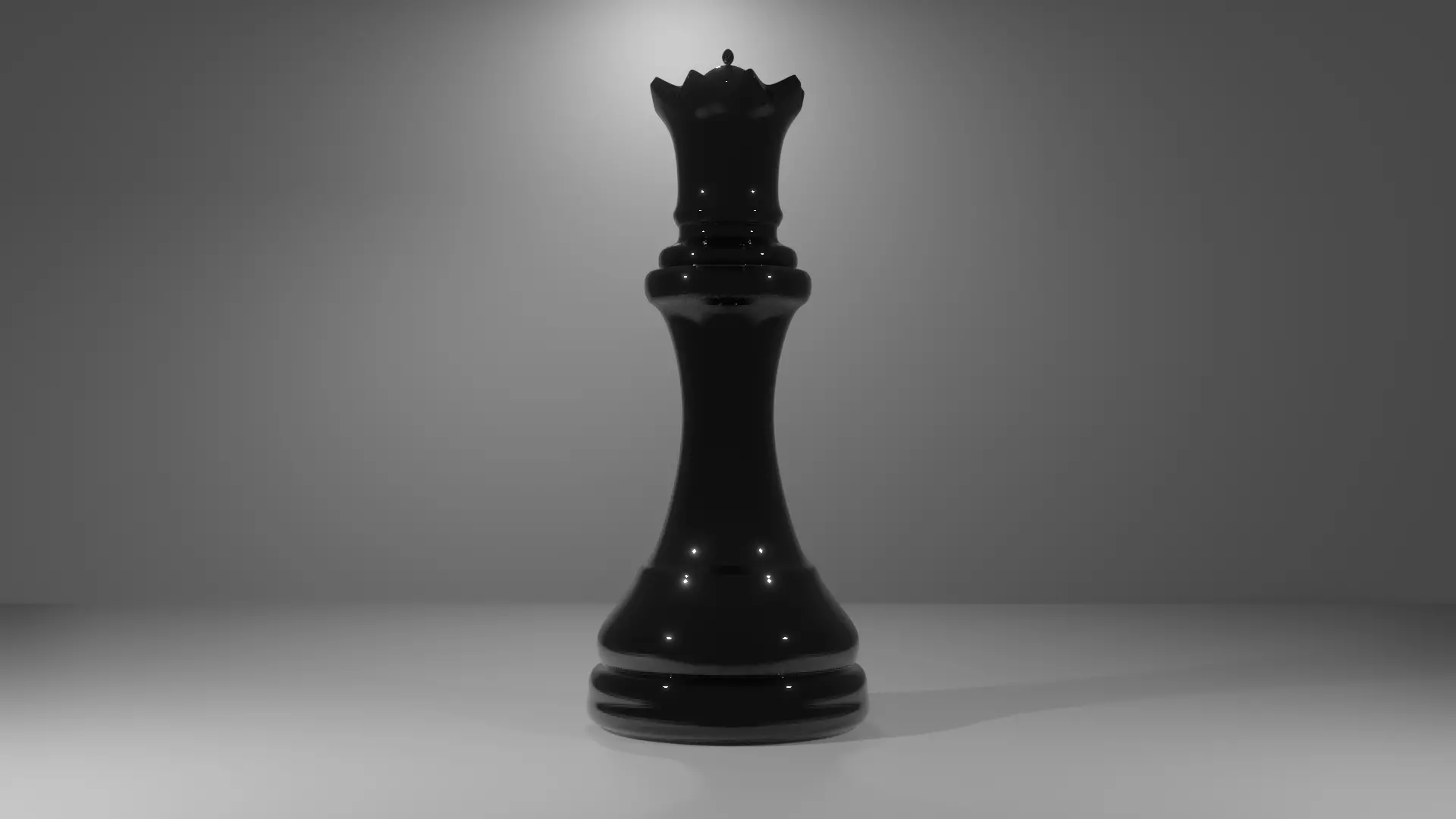 Queen Black - made in Blender Low-poly 3D model_0