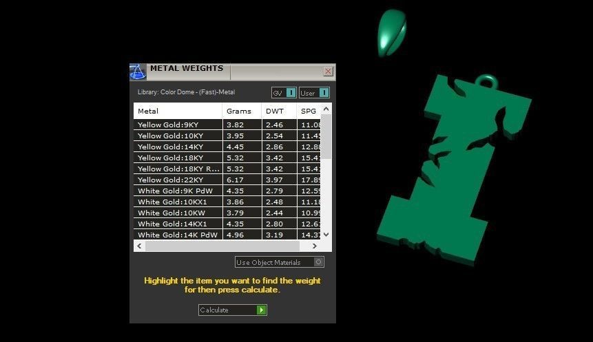 Model 934 I Crack Initial Letter Alphabet Pendant 3D print model_10