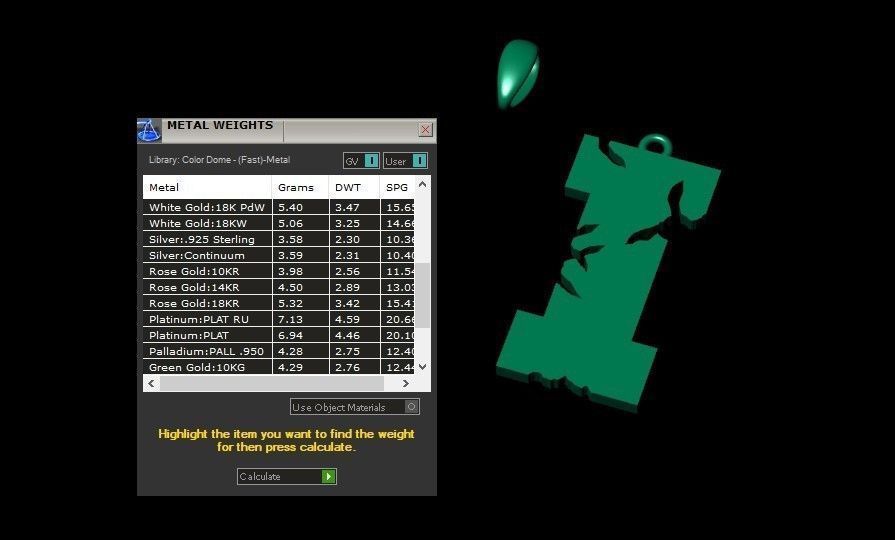 Model 934 I Crack Initial Letter Alphabet Pendant 3D print model_11