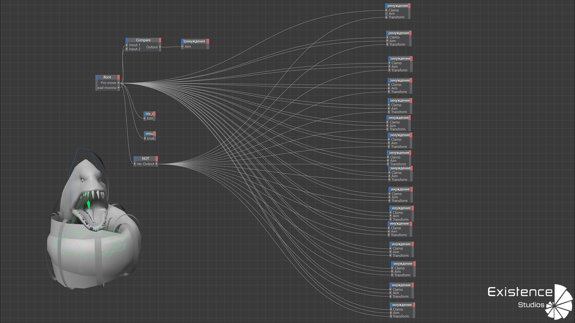 Fish low poly model - Moray Eel fish - horror - monster fish 4 Low-poly 3D model_11