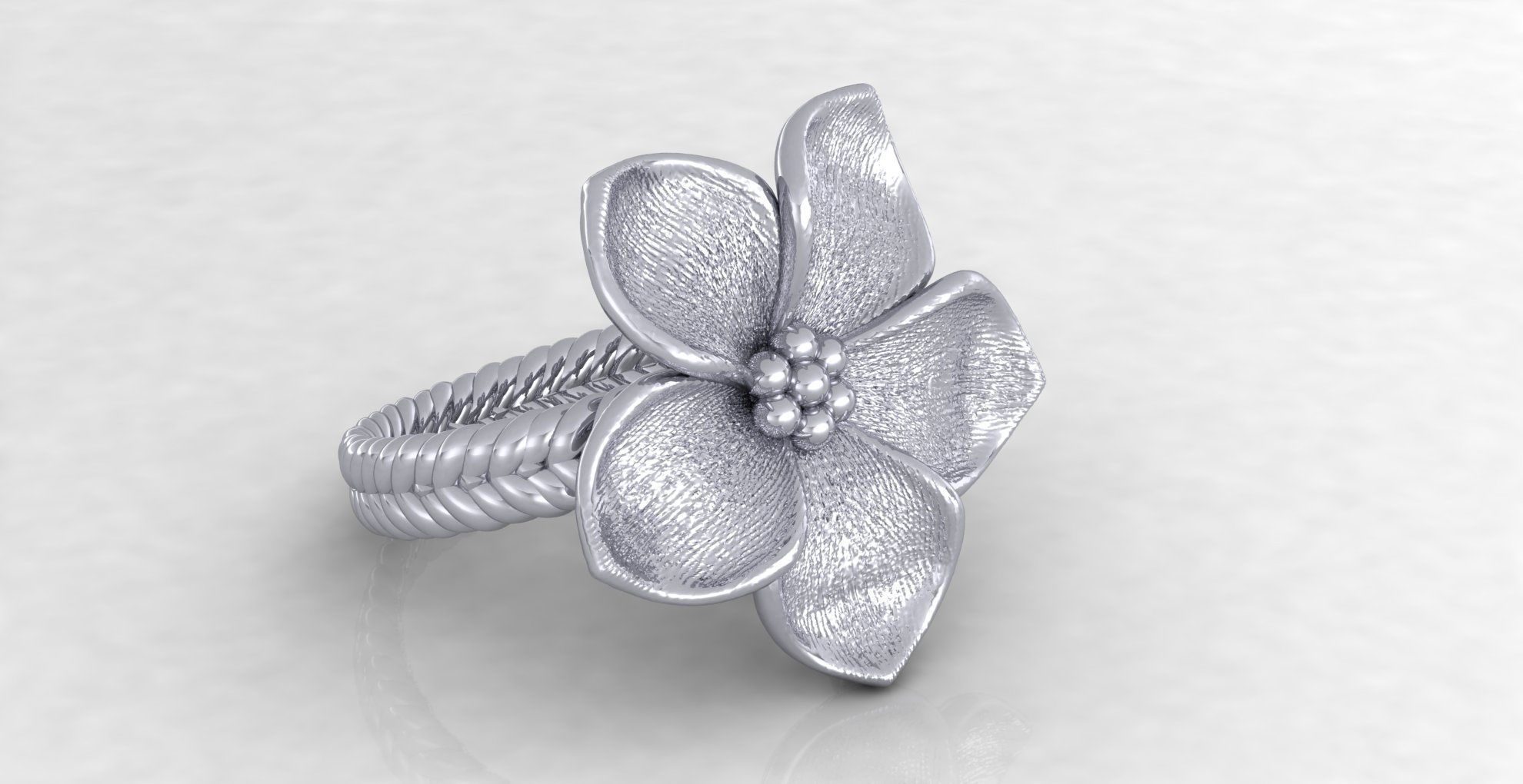 Leaf  Vines sheet flower   Ring 3D print model_25