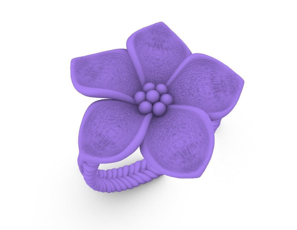 Leaf  Vines sheet flower   Ring 3D print model_41