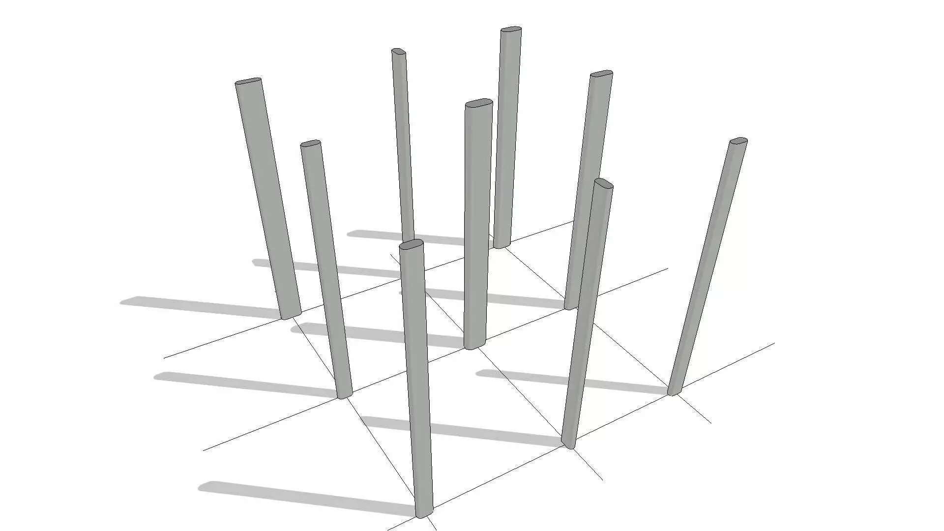 Oval Shaped Column 3D model_0
