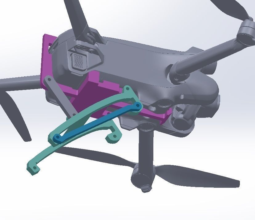 Wing for DJI Mini 3 Pro 3D print model_4