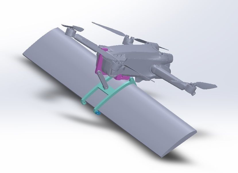 Wing for DJI Mini 3 Pro 3D print model_3