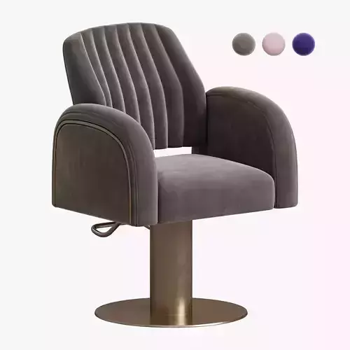 Salon chair Yoocell Low-poly 3D model