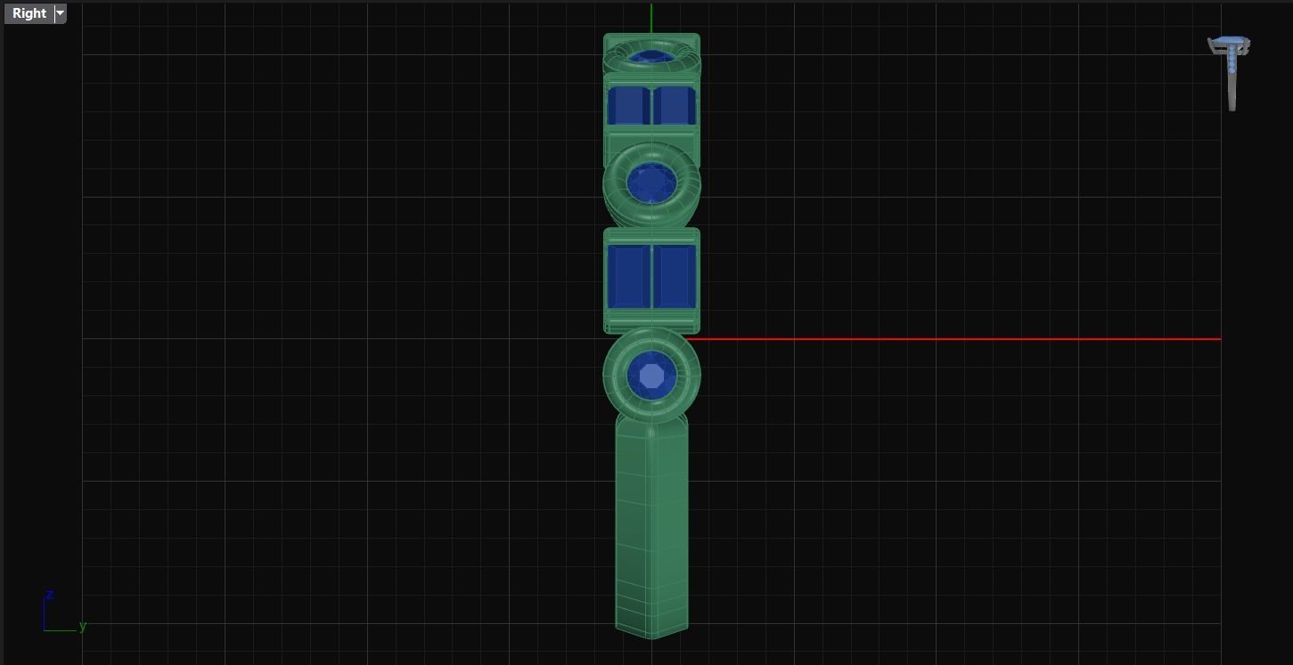 baguette wedding ring 3D print model_6