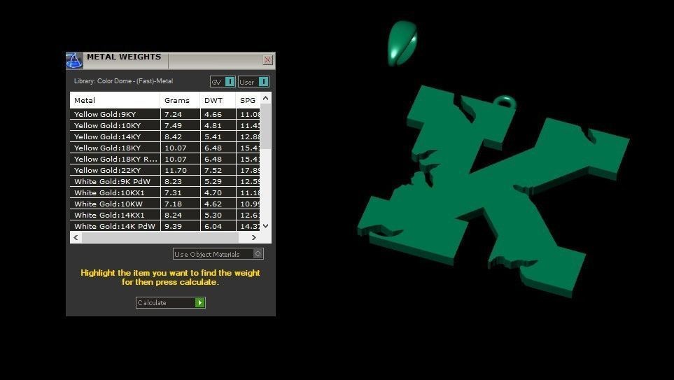 Model 936 K Crack Initial Letter Alphabet Pendant 3D print model_10