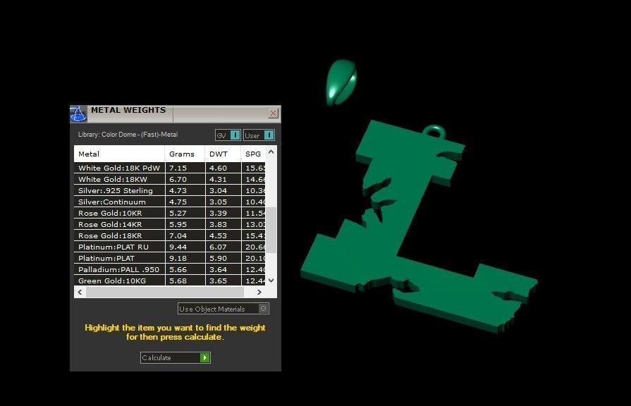 Model 937 L Crack Initial Letter Alphabet Pendant 3D print model_11