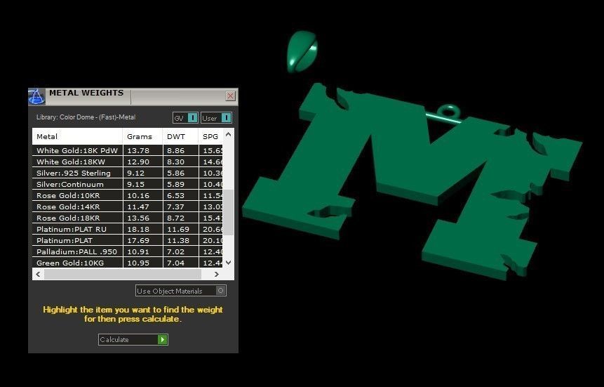 Model 938 M Crack Initial Letter Alphabet Pendant 3D print model_11