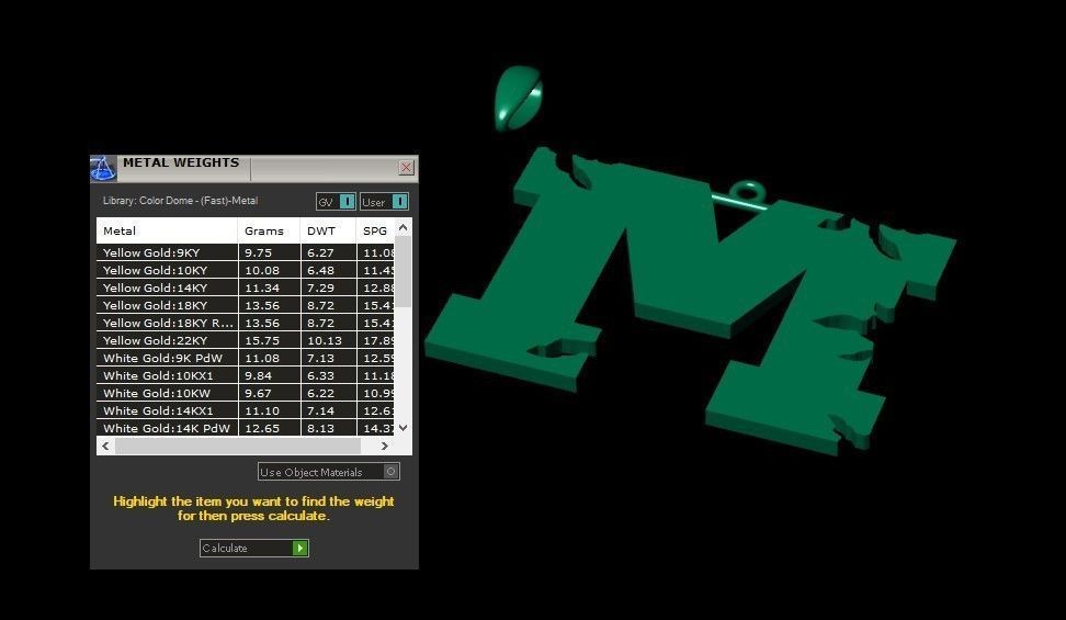 Model 938 M Crack Initial Letter Alphabet Pendant 3D print model_10