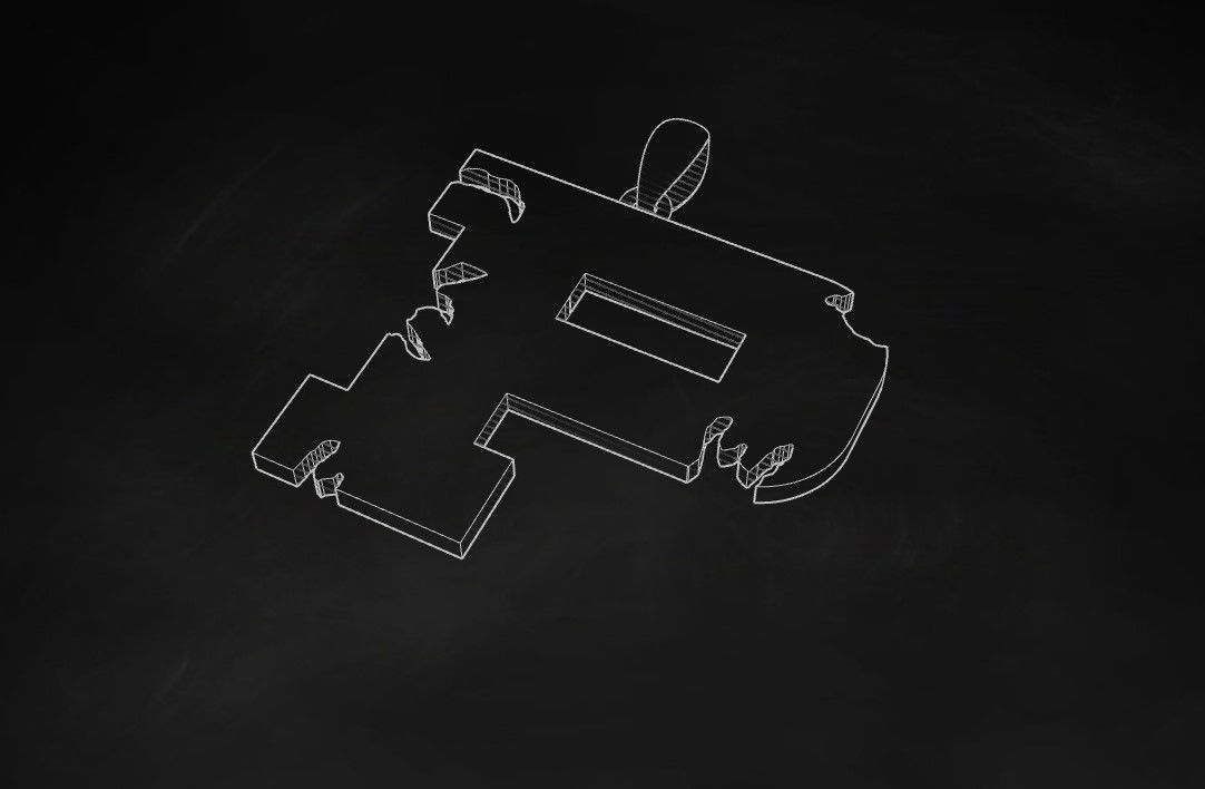 Model 941 P Crack Initial Letter Alphabet Pendant 3D print model_9