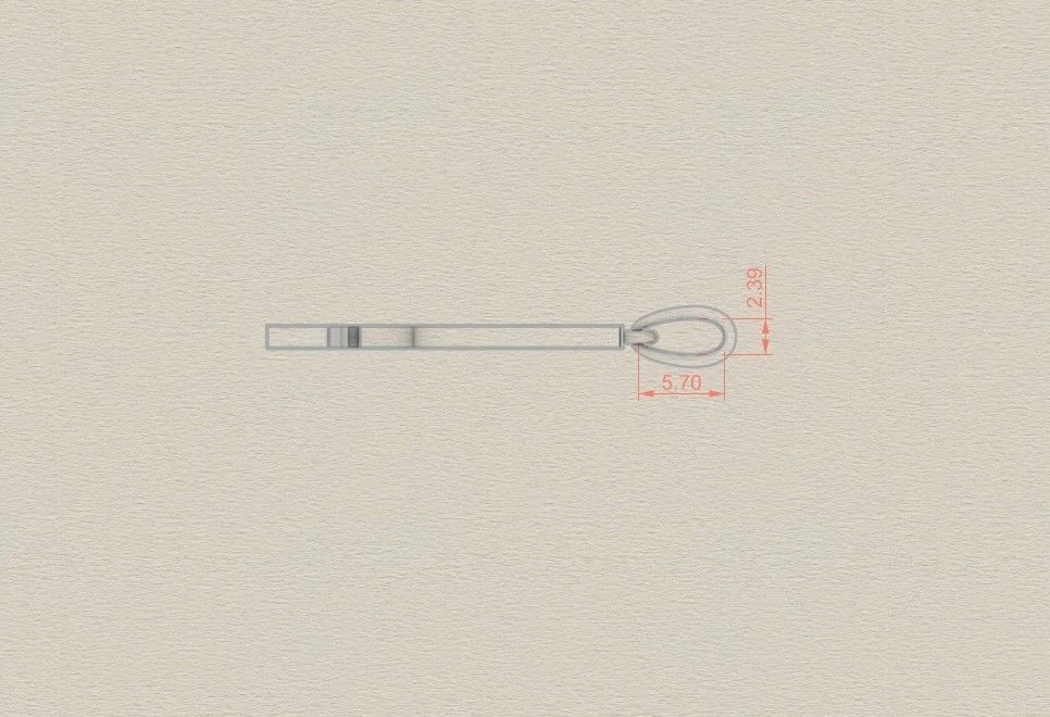 Model 942 R Crack Initial Letter Alphabet Pendant 3D print model_7