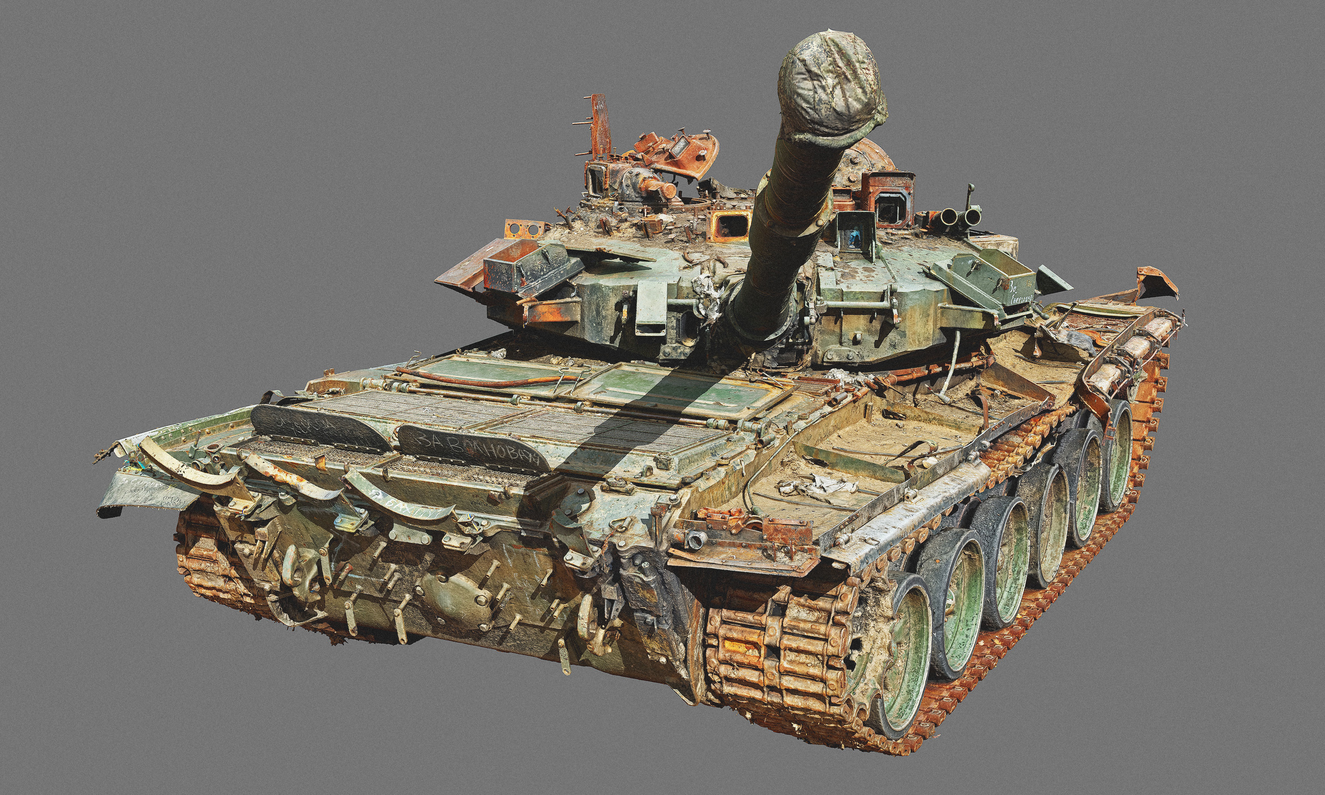 T90A destroyed 3D model_3