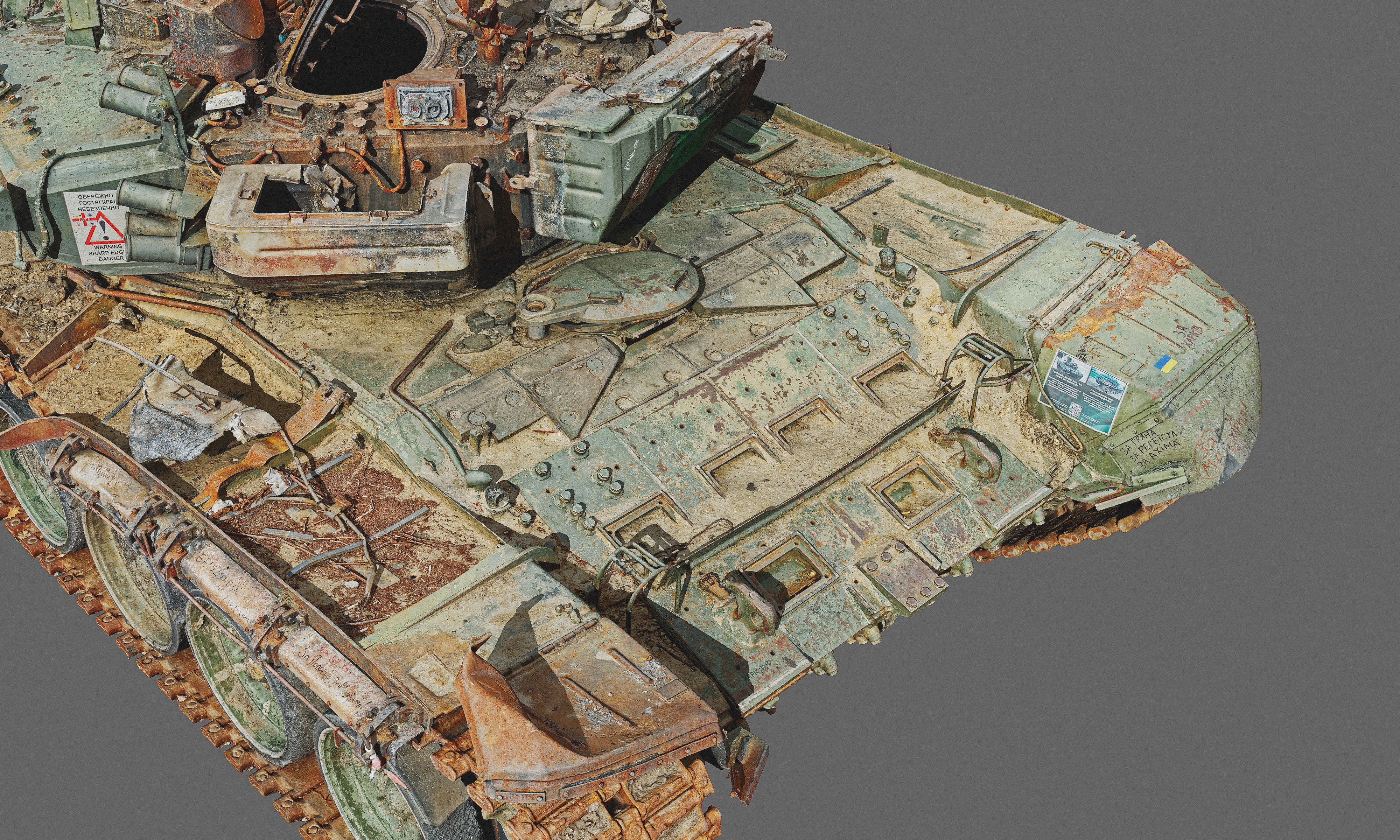 T90A destroyed 3D model_5