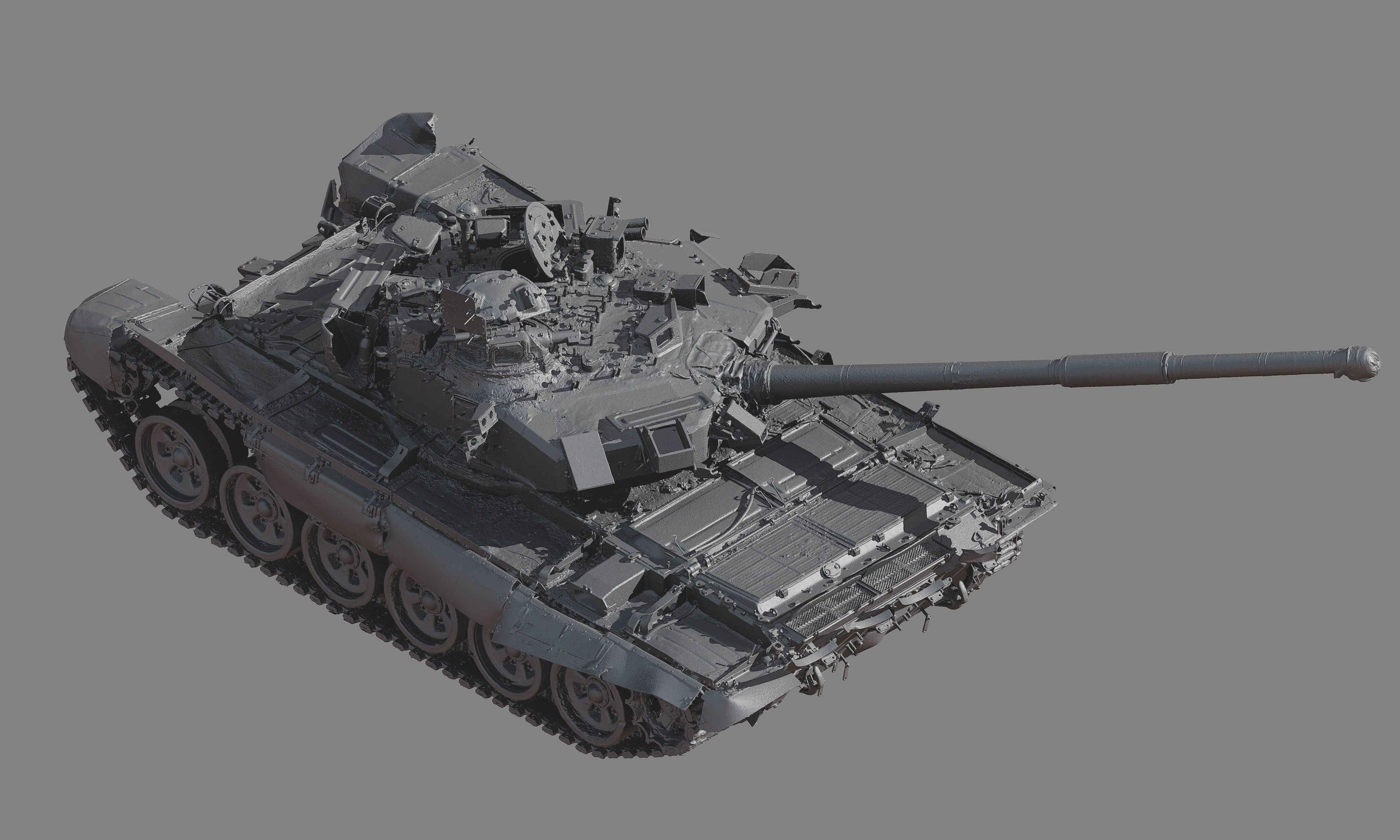 T90A destroyed 3D model_8