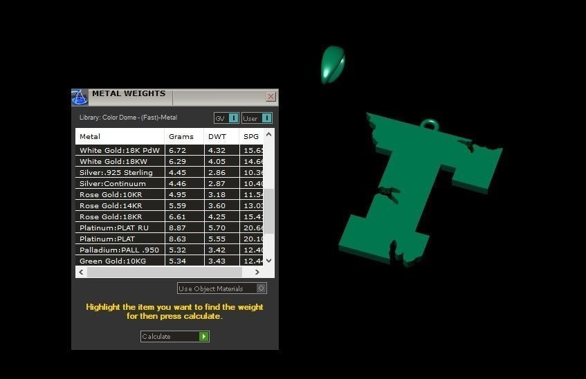 Model 944 T Crack Initial Letter Alphabet Pendant 3D print model_10
