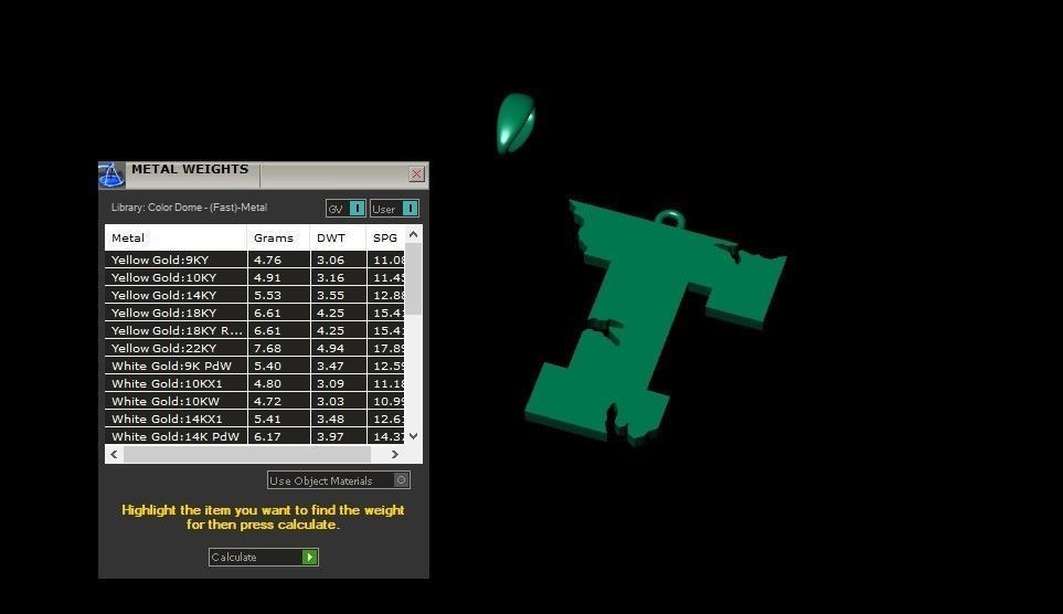 Model 944 T Crack Initial Letter Alphabet Pendant 3D print model_11